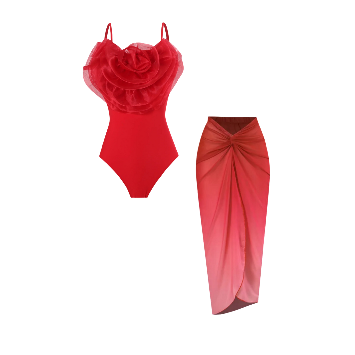 Scarlet swimsuit & cover-up