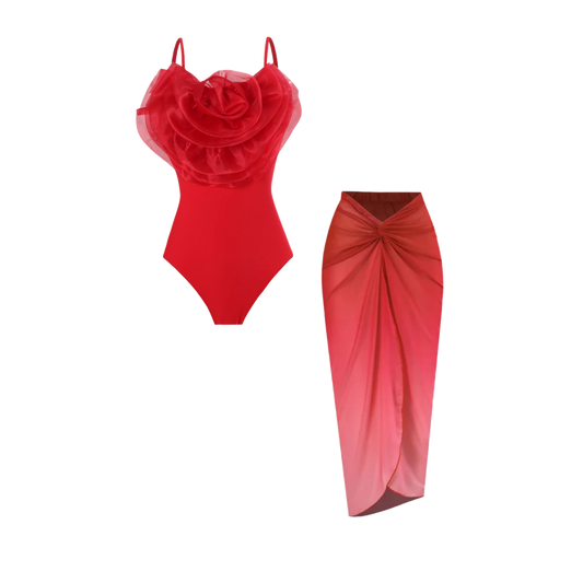 Scarlet swimsuit & cover-up